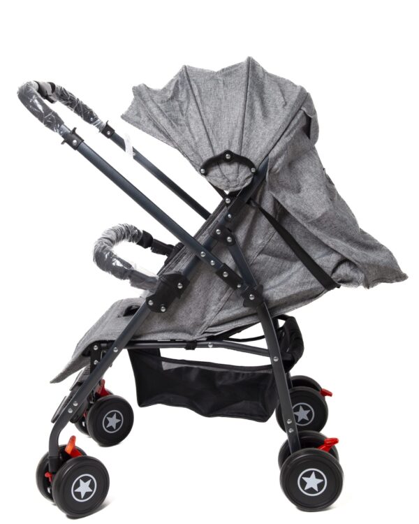 Lightweight Reversible Baby Stroller, Travel Stroller, Grey. - Image 2