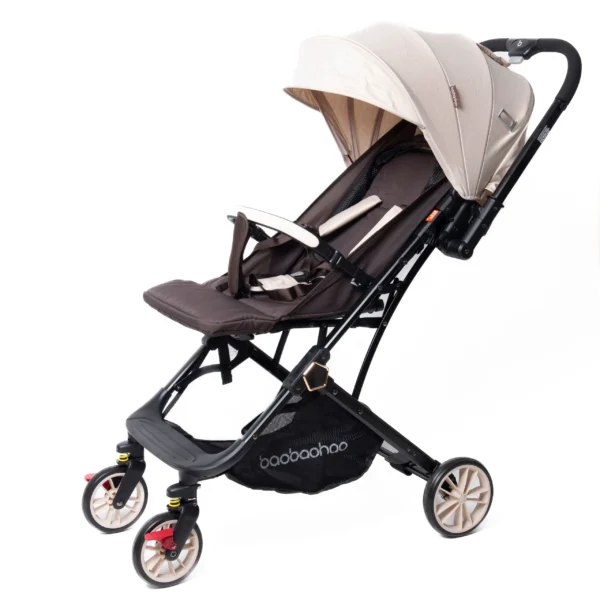 Baobaohao Lightweight Reversible Baby Stroller, Travel Stroller, Caramel.