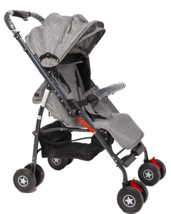 Lightweight Reversible Baby Stroller, Travel Stroller, Grey.