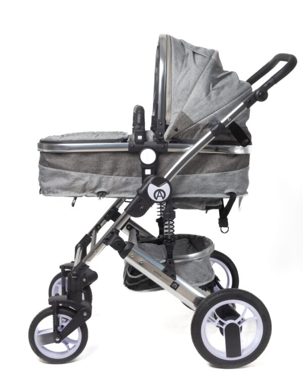 2-in-1 Convertible Baby Stroller, All Terrain Stroller, Unisex Grey, (also has beige) - Image 2