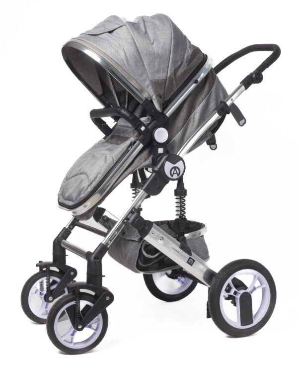 2-in-1 Convertible Baby Stroller, All Terrain Stroller, Unisex Grey, (also has beige)