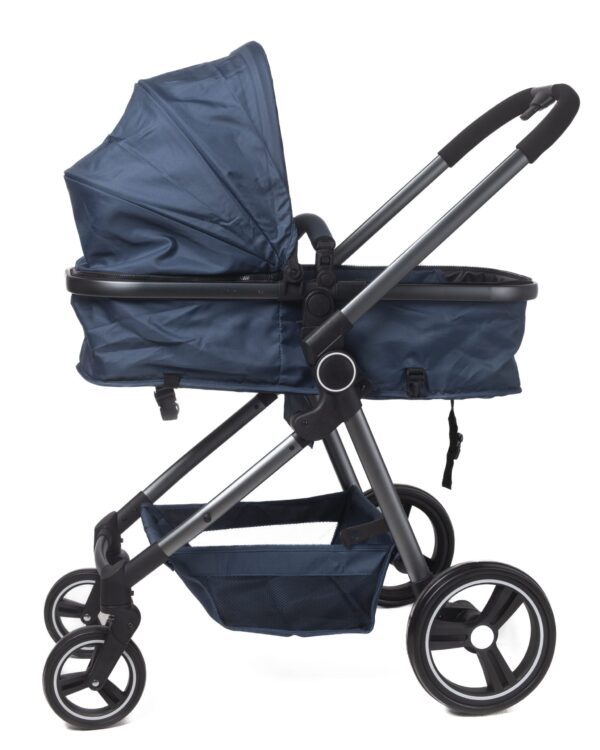 2-in-1 Convertible Baby Stroller, Bassinet Stroller, Blue. - Image 2