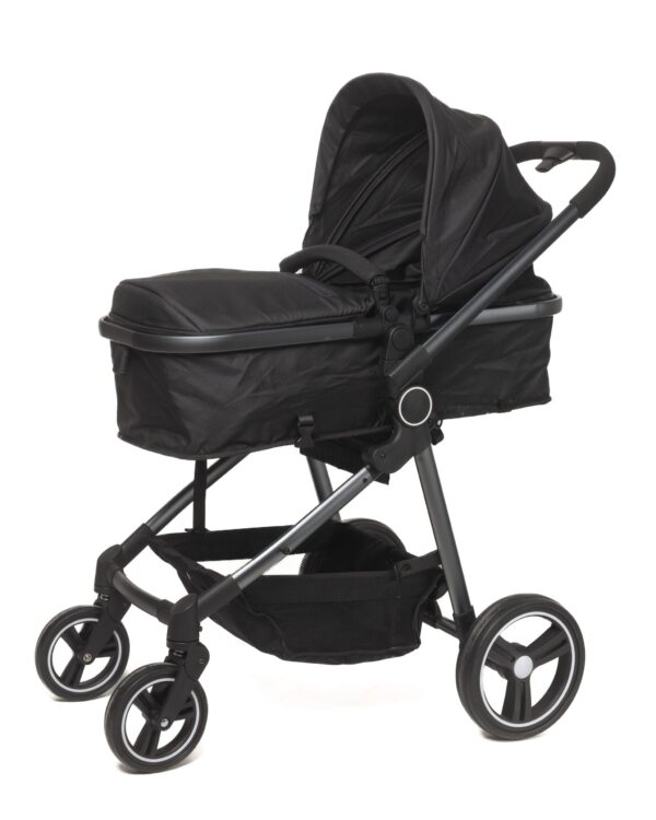 2-in-1 Convertible Baby Stroller, Bassinet Stroller, Black. - Image 2
