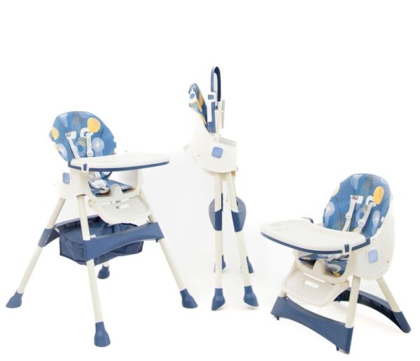 2-in-1 Baby High Chair, Foldable, Feeding Chair, For ages 6 months and Up, Blue. - Image 2