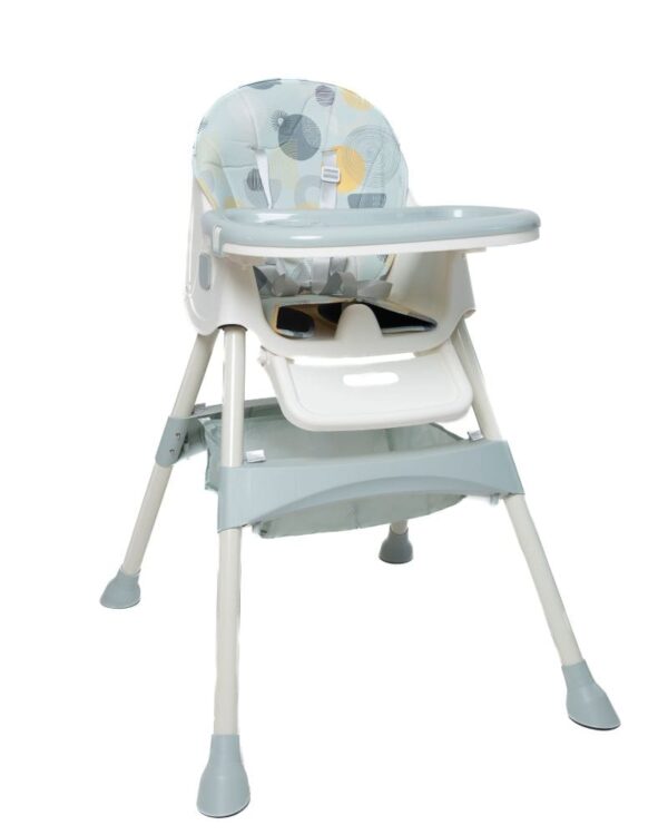 2-in-1 Baby High Chair, Foldable, Feeding Chair, For ages 6 months and Up, Green.