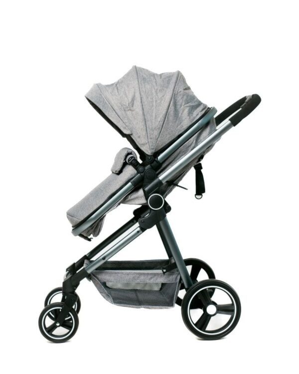 2-in-1 Convertible Baby Stroller, Bassinet Stroller,Mid Range Stroller, Unisex Grey.