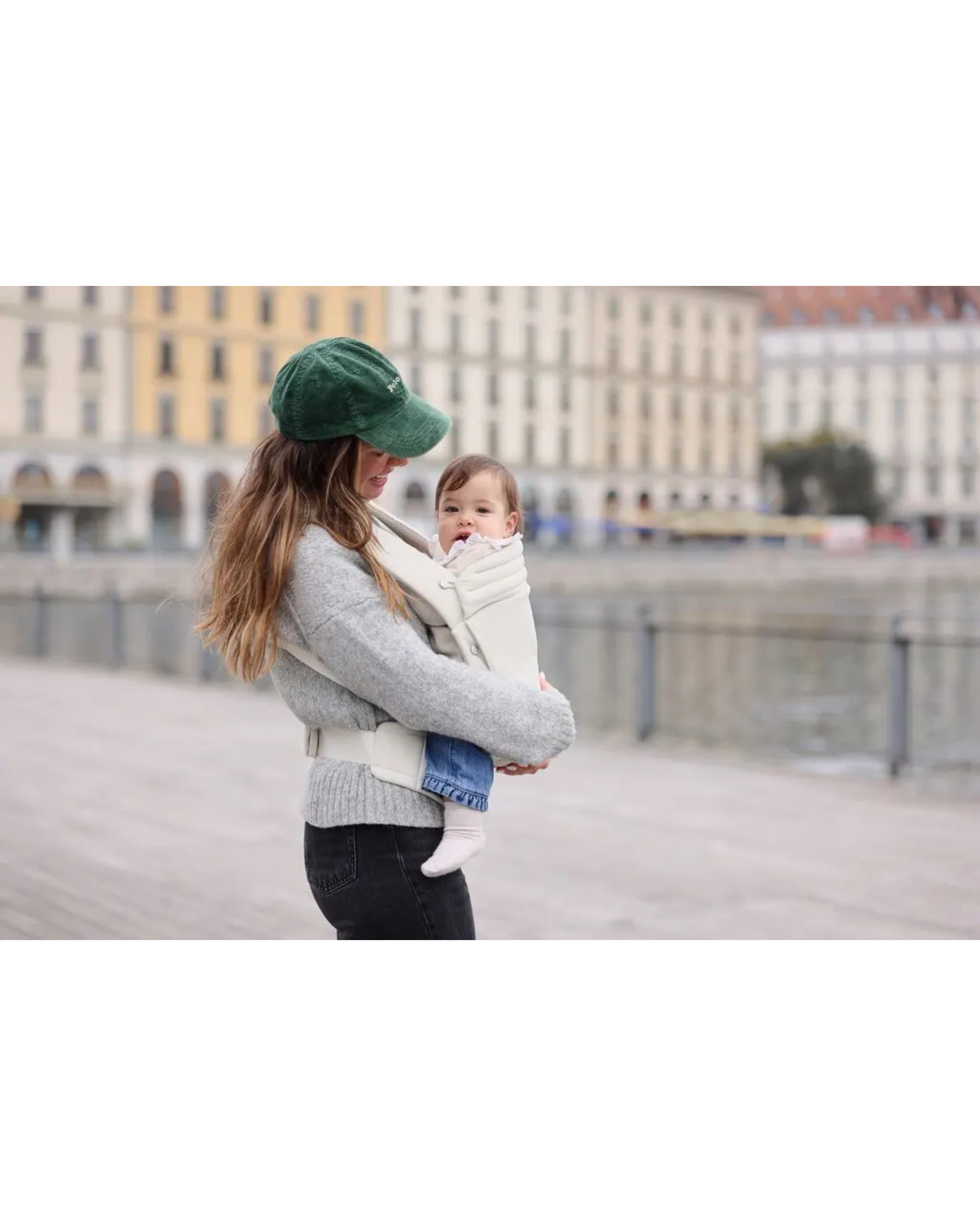 Anex Whiz-Hug ergonomic baby carrier for newborns.